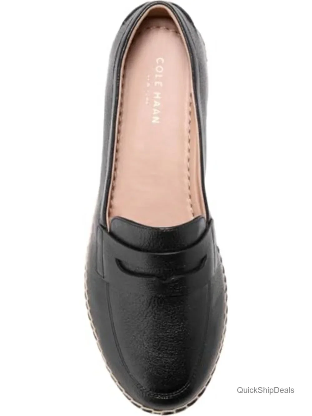 Cole Haan Women's Cloudfeel Livvy Espadrille Penny Loafers Leather Slip-On